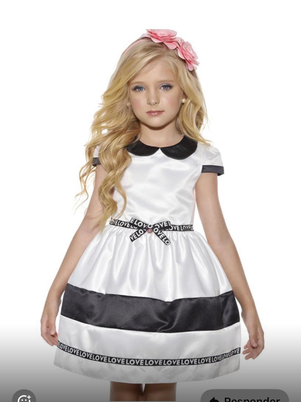 Vestido Infantil de Festa Diforini - Elegância Clássica