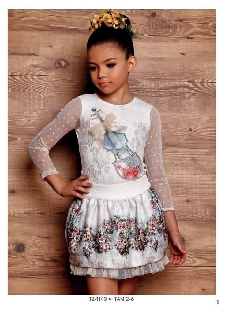 Saia Infantil e Blusa Infantil Diforini Moda Infanto Juvenil 121140