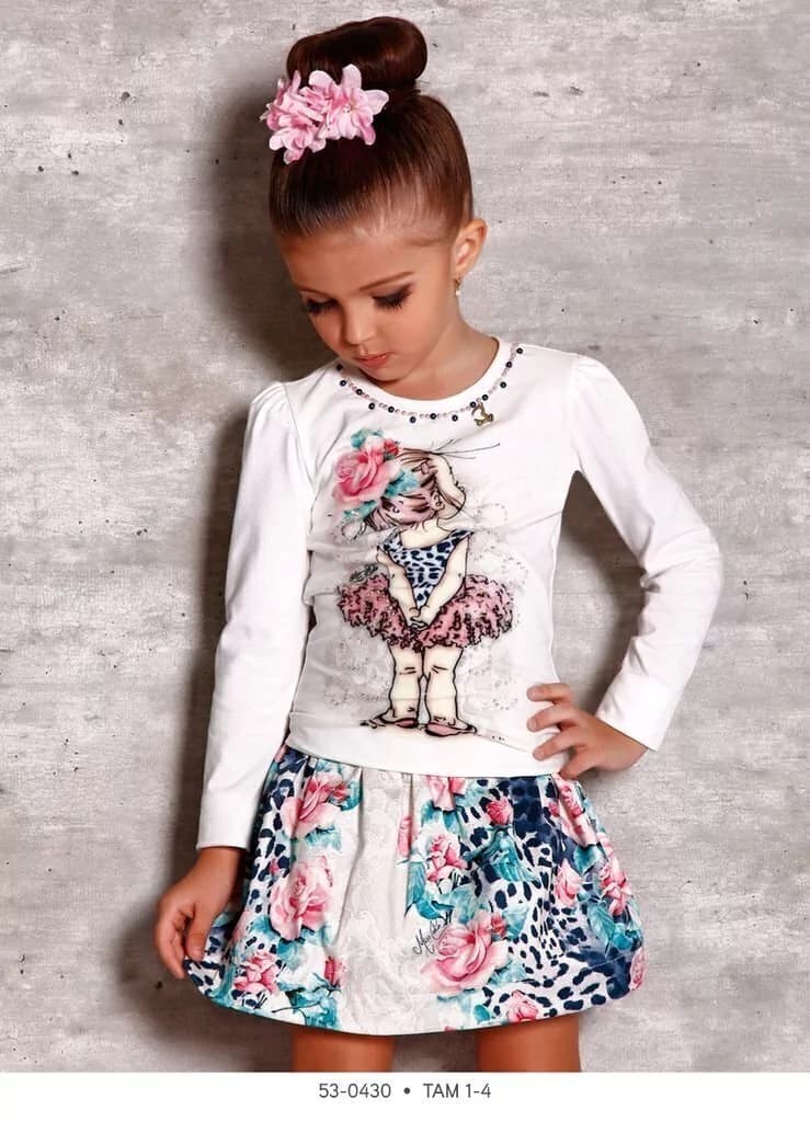 Saia e Blusa Infantil Miss Cake Doce Princesa 530430