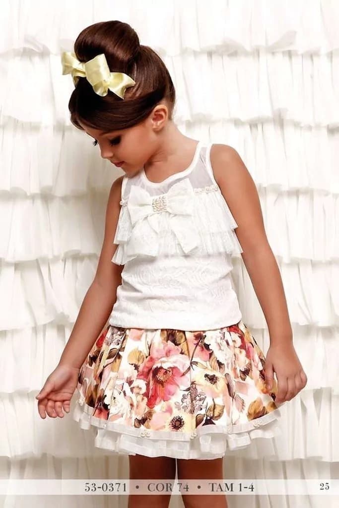 BLUSA Infantil Com SAIA Miss Cake Doce Princesa 530371