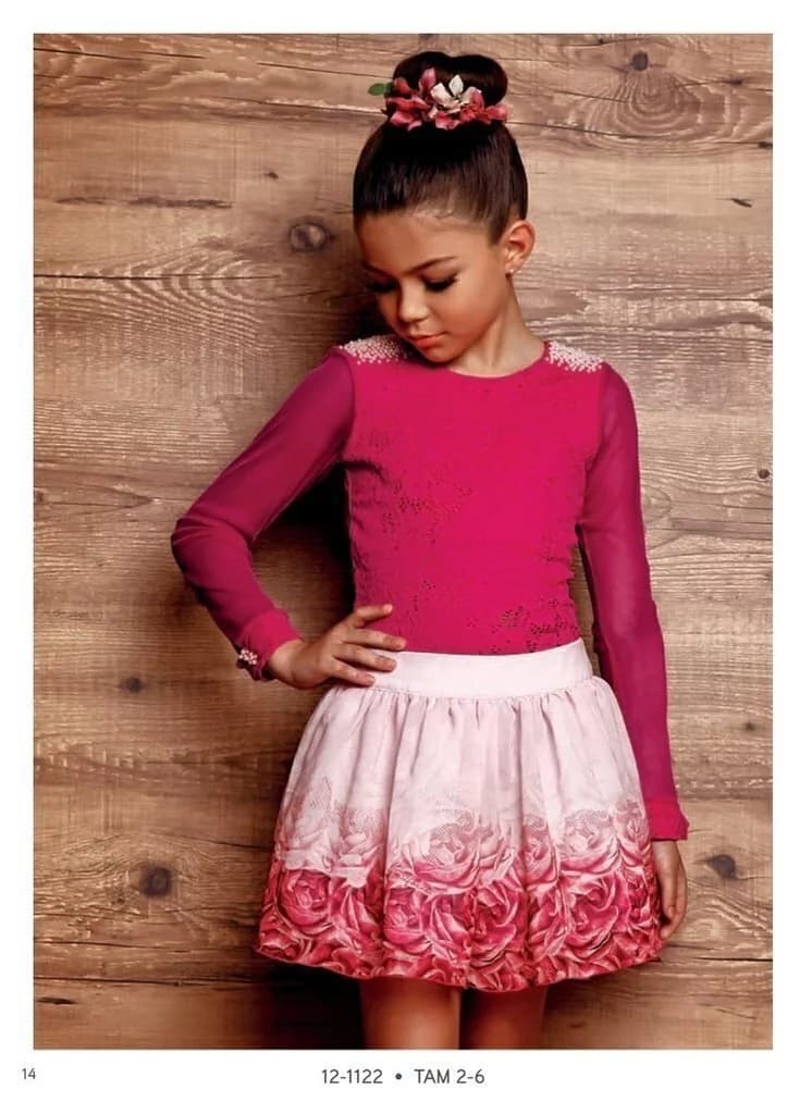 Saia Infantil e Blusa Infantil Diforini Moda Infanto Juvenil 121122