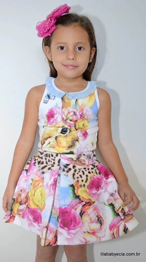 Saia e Blusa Infantil Miss Cake Doce Princesa 530486