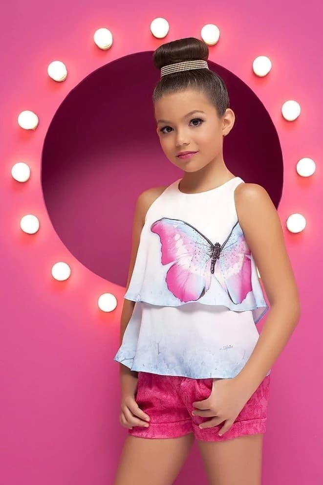 Conjunto Shorts e Blusa Diforini Moda Infanto Juvenil 121271